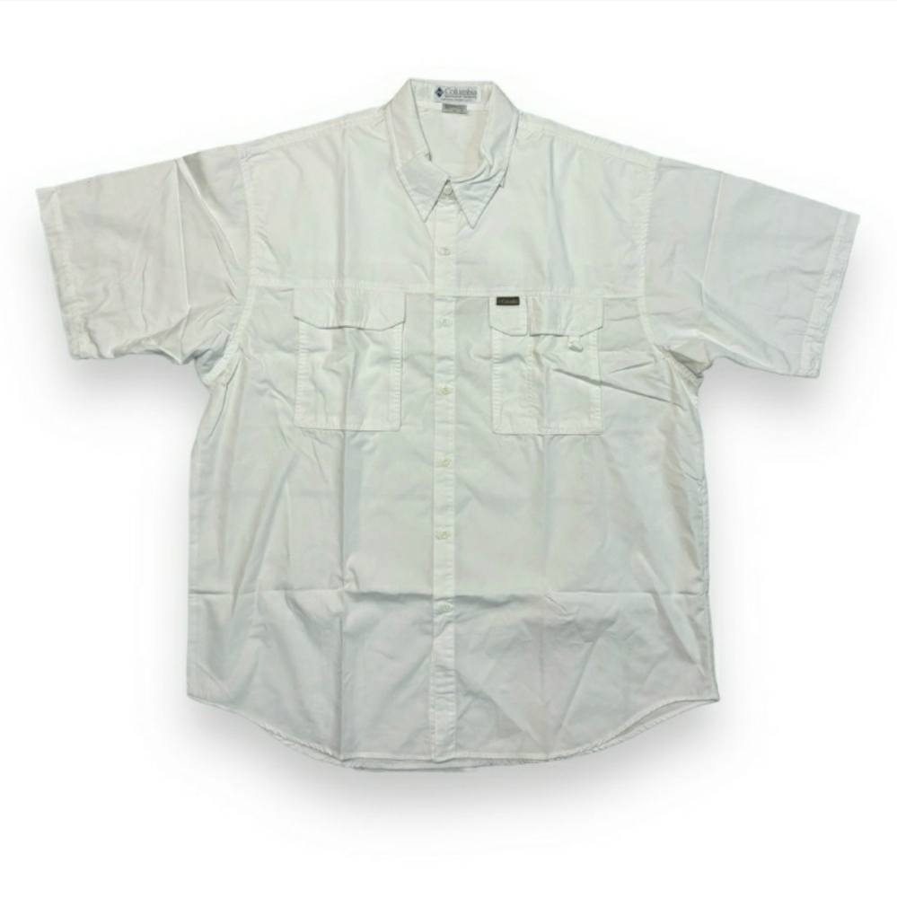 COLUMBIA White Backcast Shirt VINTAGE DEADSTOCK NWT!